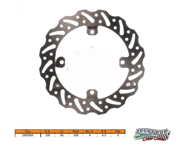 Bremseskive bag Delta Braking TM 85 årg. 01-18  